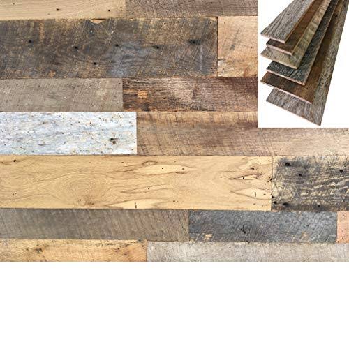 Vintage Harvest Reclaimed Barn Wood (Barnwood) Wall Planks- 10 Square Feet, Brown
