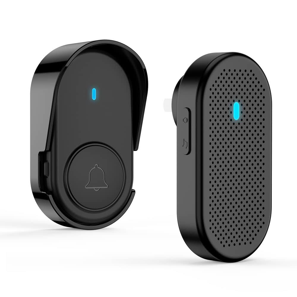 Wonderful Home Wireless Doorbell,Waterproof Doorbell, Waterproof, 5 Adjustable Volume, 38 Chimes, 1000Ft/320M Range,,LED Flashing ,Easy Installation
