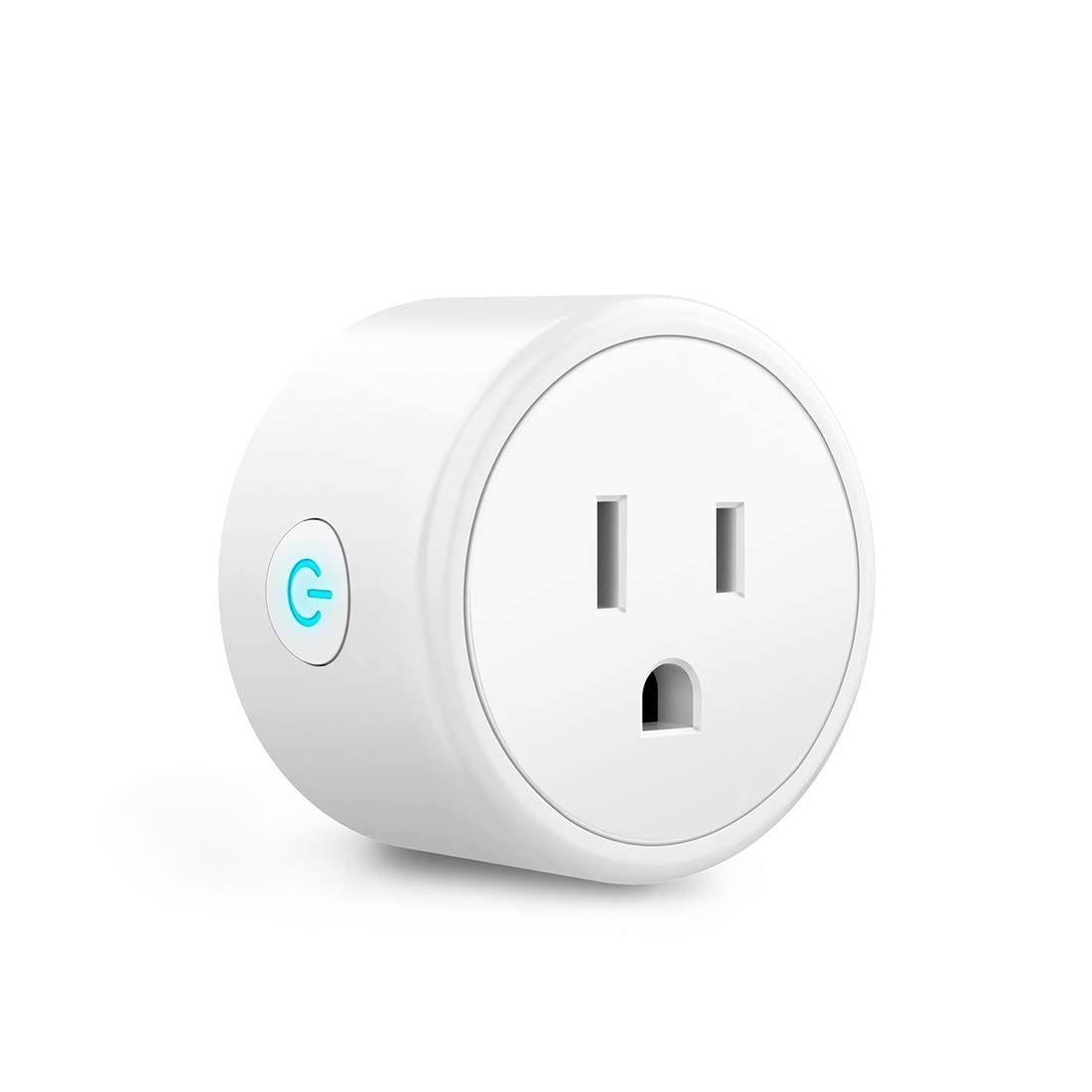 Aoycocr Bluetooth WiFi Smart Plug- Smart Outlets Work with Alexa Google Home Assistant Remote Control Plugs with Timer Function ETL/FCC/Rohs