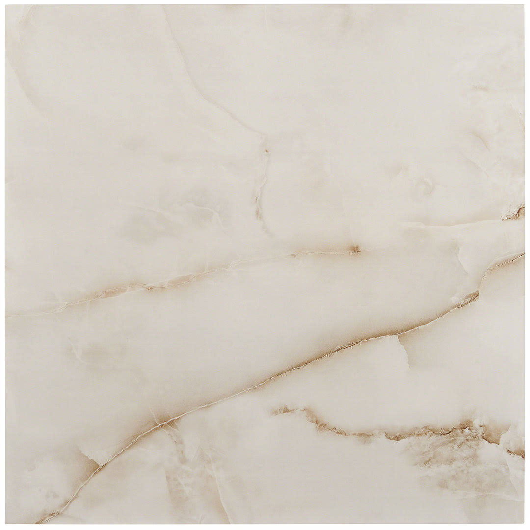 Ivy Hill Tile Selene Onyx Pearl 24 in. x 24 in. Polished Porcelain Floor and Wall Tile (15.49 Sq. ft. / CASE)