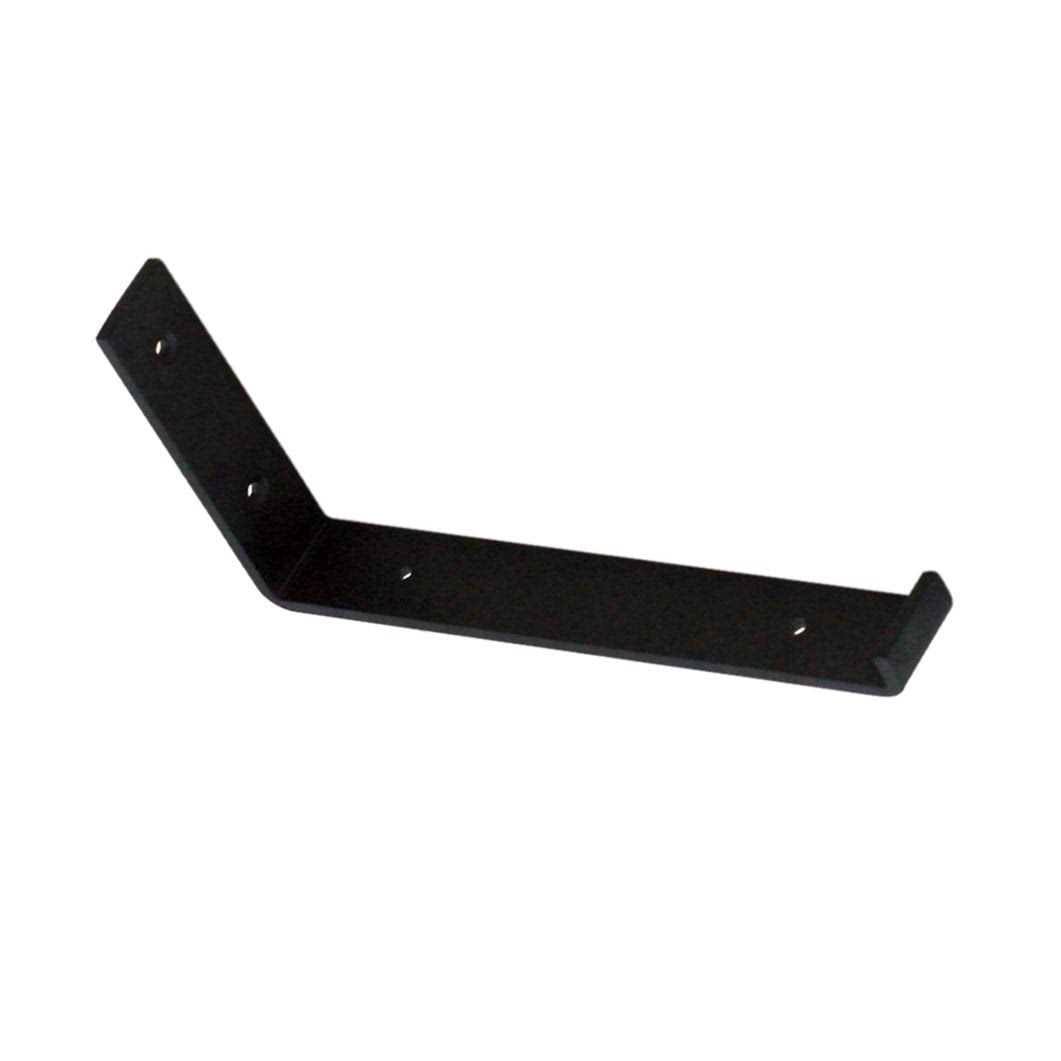 Allen + Roth 10.35-in L x 1.5-in W x 5.28-in D Heavy Duty Black Shelf Bracket | 46306PKXLG