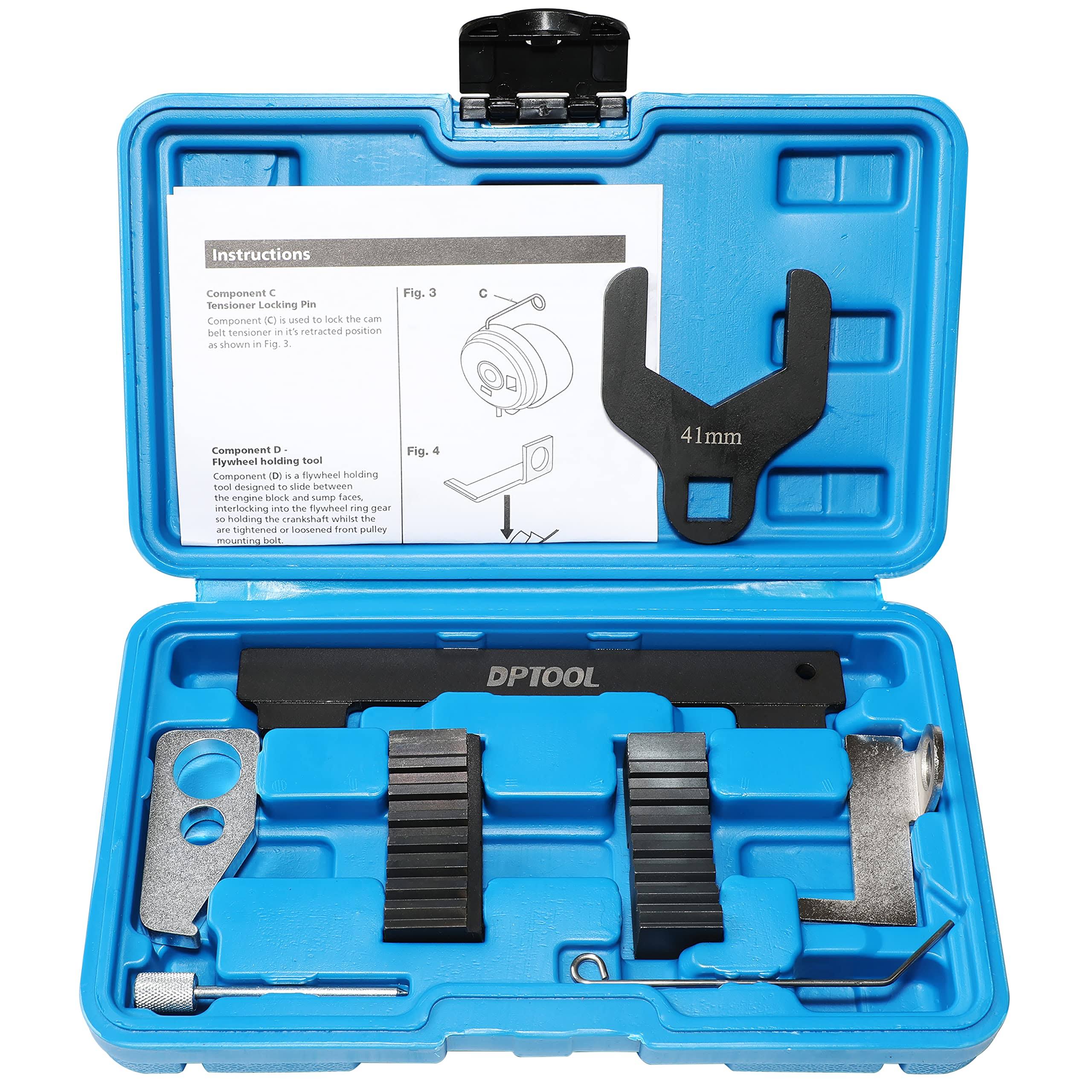 DPTOOL 8pcs Engine Camshaft Alignment Timing Tool Kit for Chevrolet Cruze Aveo Orlando Vauxhall Opel Astra Corsa Insignia Mervia Vectra Zafira Alfa