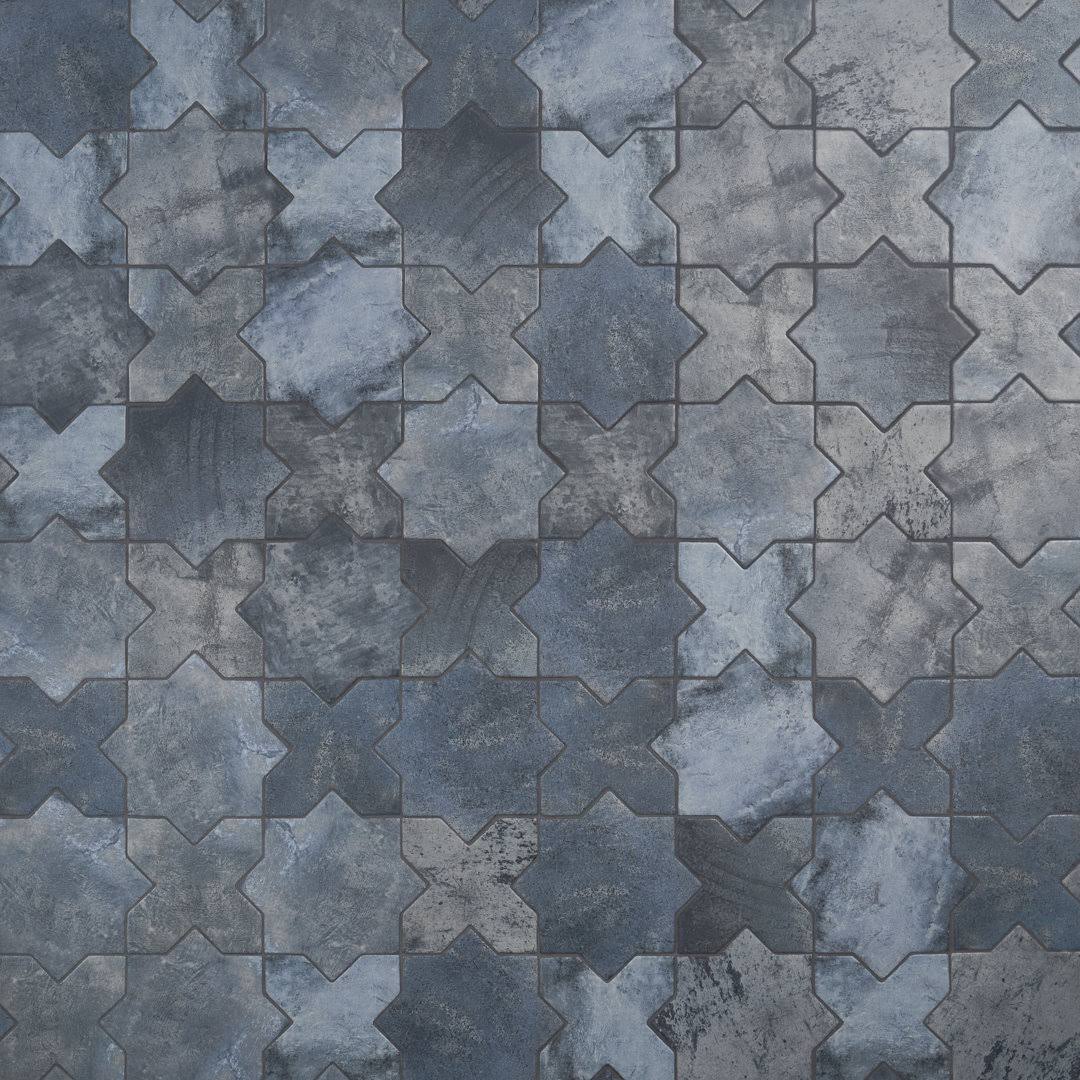 Ivy Hill Tile Tripoli Star-Crossed Denim Blue 6.1 in. x 11.9 in. Terracotta Look Porcelain Floor and Wall Tile (8.26 Sq. ft./Case)