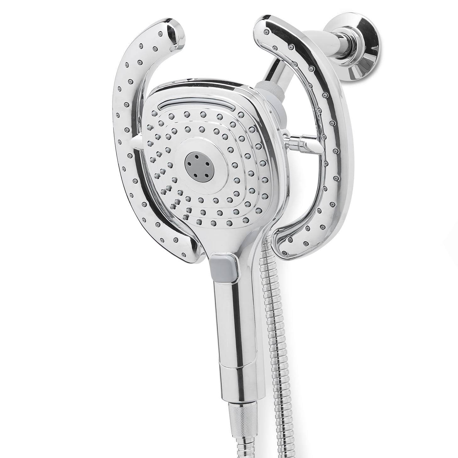 Better Homes & Gardens Chandler 6 Setting Magnetic Combo Shower Head, Chrome, Silver