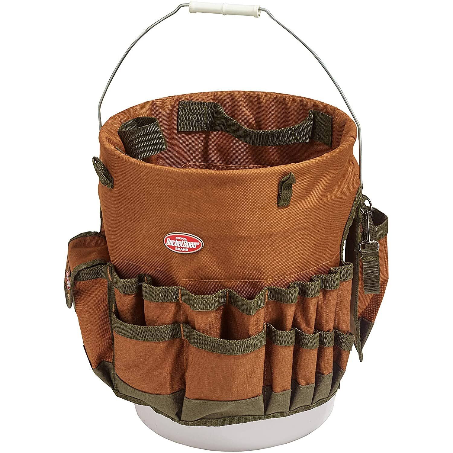 Bucket Boss The Bucketeer Bucket Tool Organizer in Brown, 10030