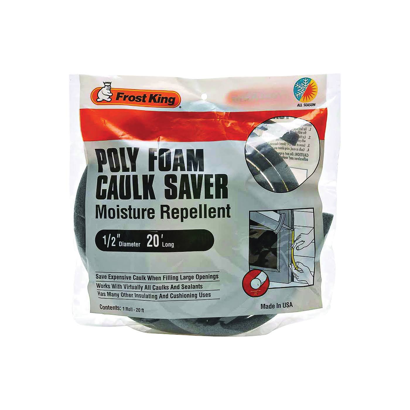 Frost King 1/2 in. x 20 ft. Caulk Saver