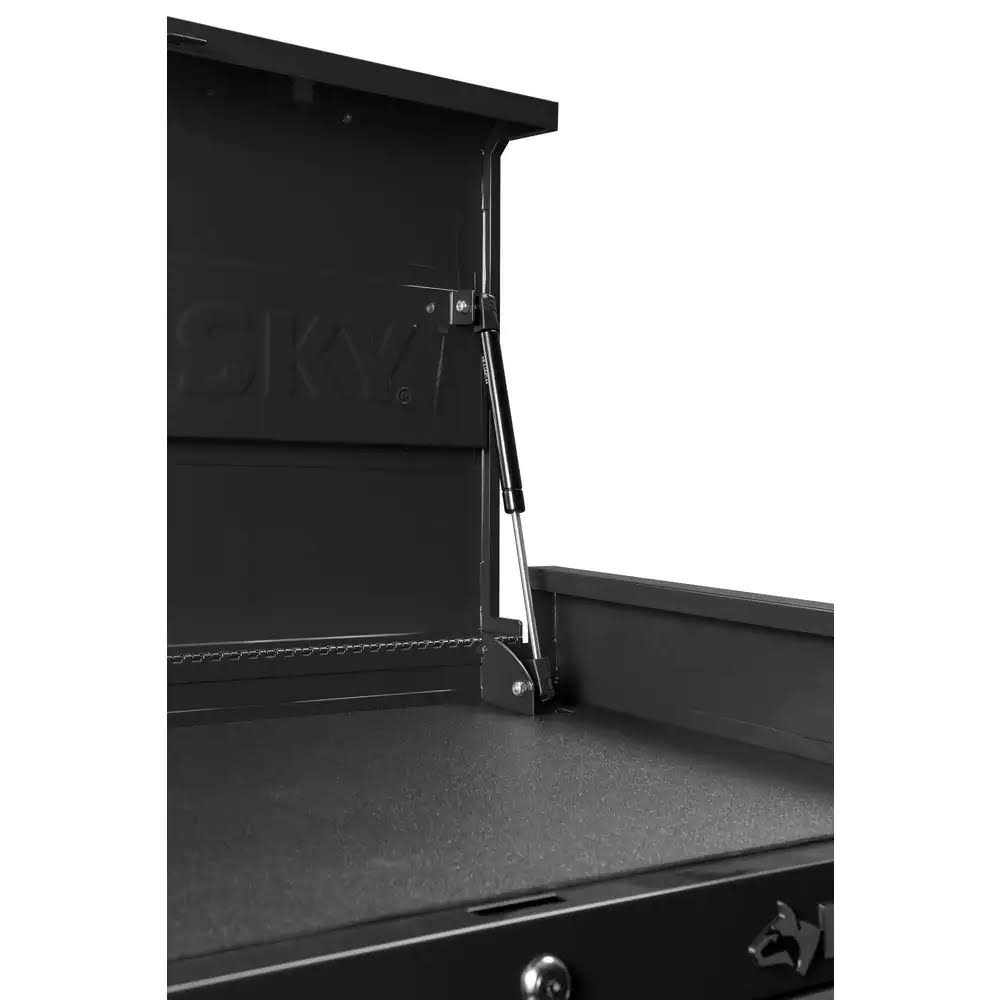 Husky 27 in. W x 18 in. D Standard Duty 11-Drawer Tool Chest Combo and Top Tool Cabinet Combo in Black, Gloss Black