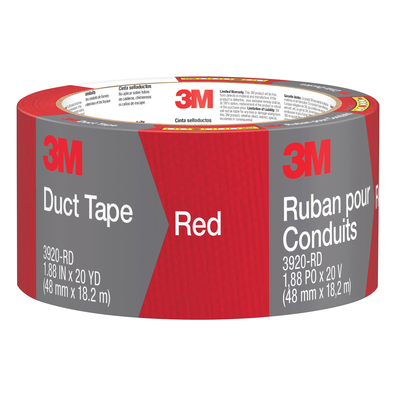 Duct Tape, Red, 1.88