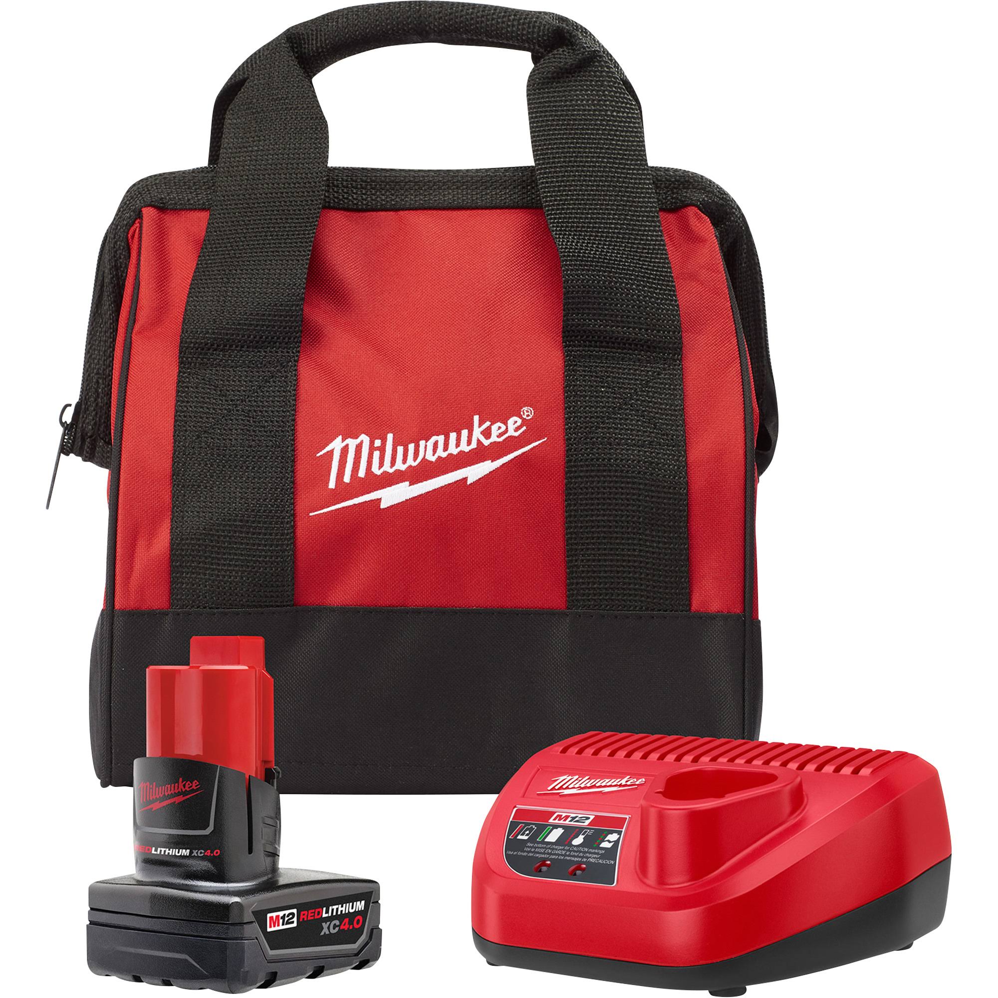 Milwaukee M12 REDLITHIUM XC4.0 Starter Kit
