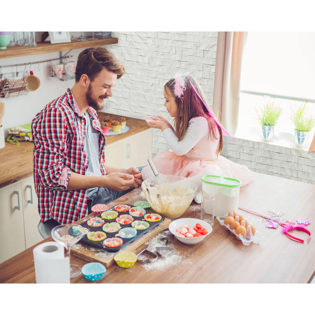 Innovera Decor by Palram 24 in. x 24 in. Ledge Stone PVC Seamless 3D Wall Panels in White 12-Pieces