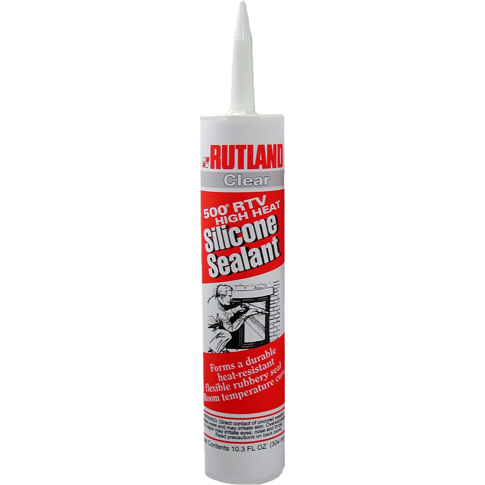 Rutland Clear High Heat Silicone Sealant