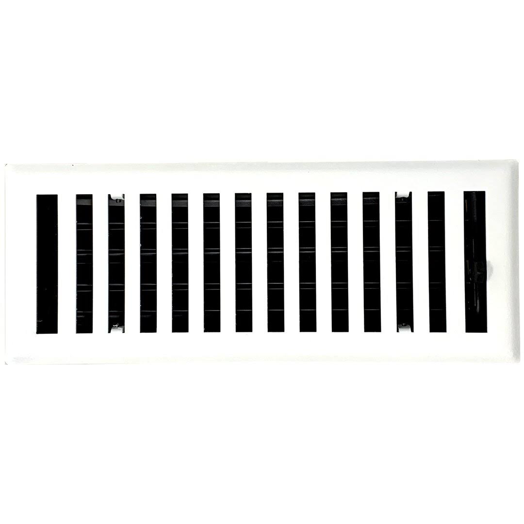 Madelyn Carter Modern Chic Steel Vent Covers- White 2 x 10 (Overall: 3.625 x 11.375)