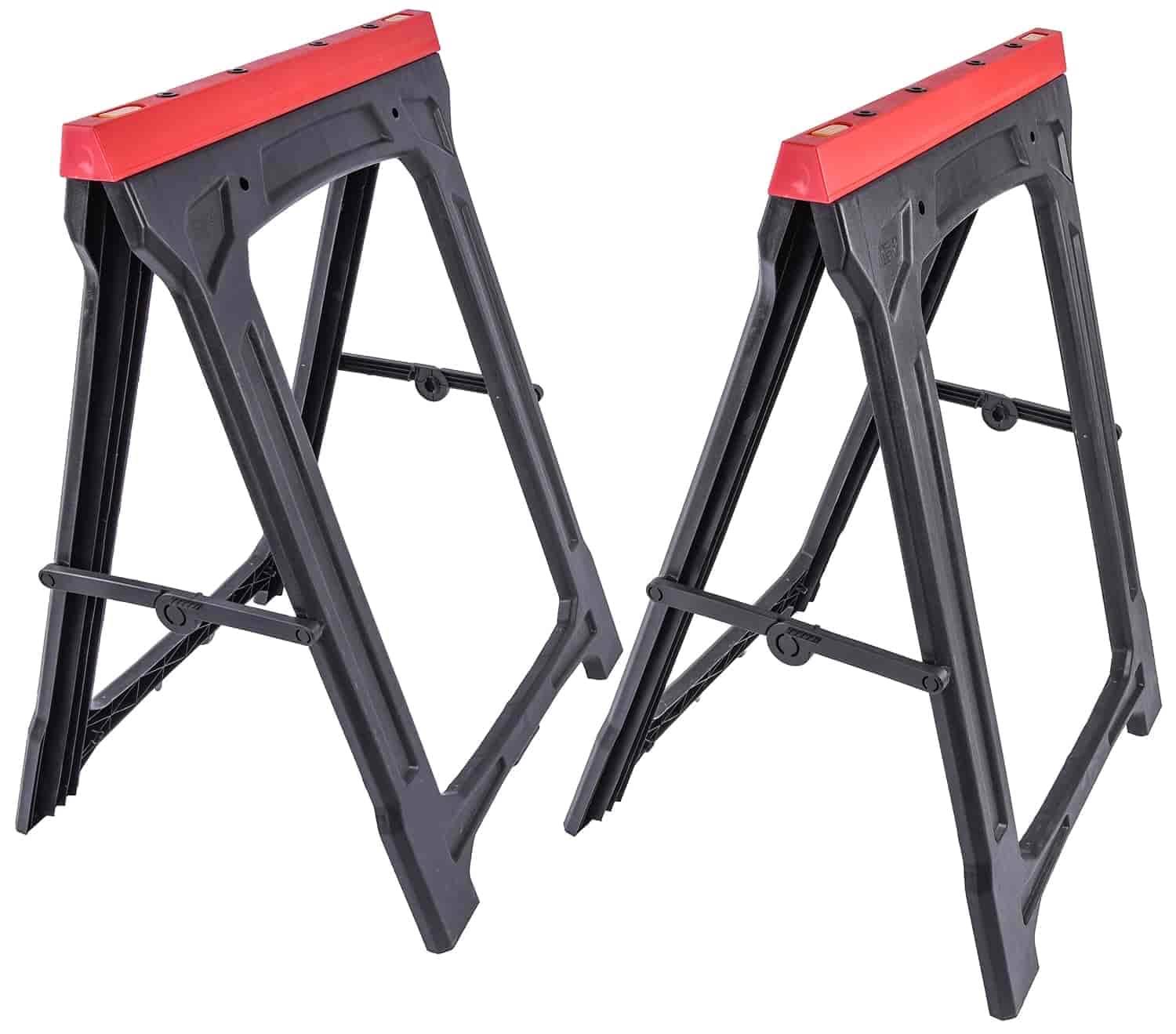 JEGS 80167 Folding Sawhorses 350 lb. Capacity Each Open Dimensions: 21 in. L x 1, Other