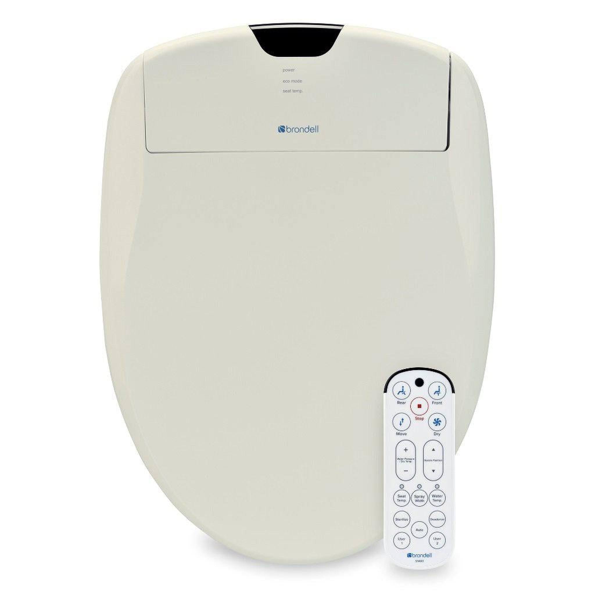 Brondell Swash 1400 Biscuit Luxury Bidet Toilet Seat- Elongated