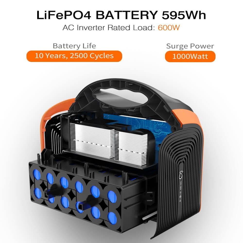 OUPES | 600 Portable Power Station | 600W 595Wh