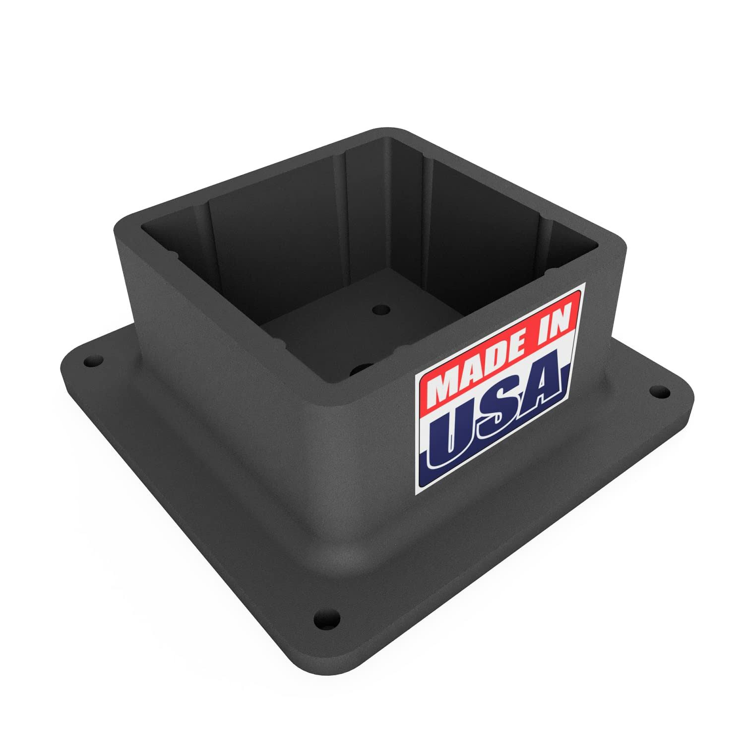 BULLKE 4x4 Post Bracket Base Cover Skirt Flange, Deck Post Plastic Anchor, Support for Handrail