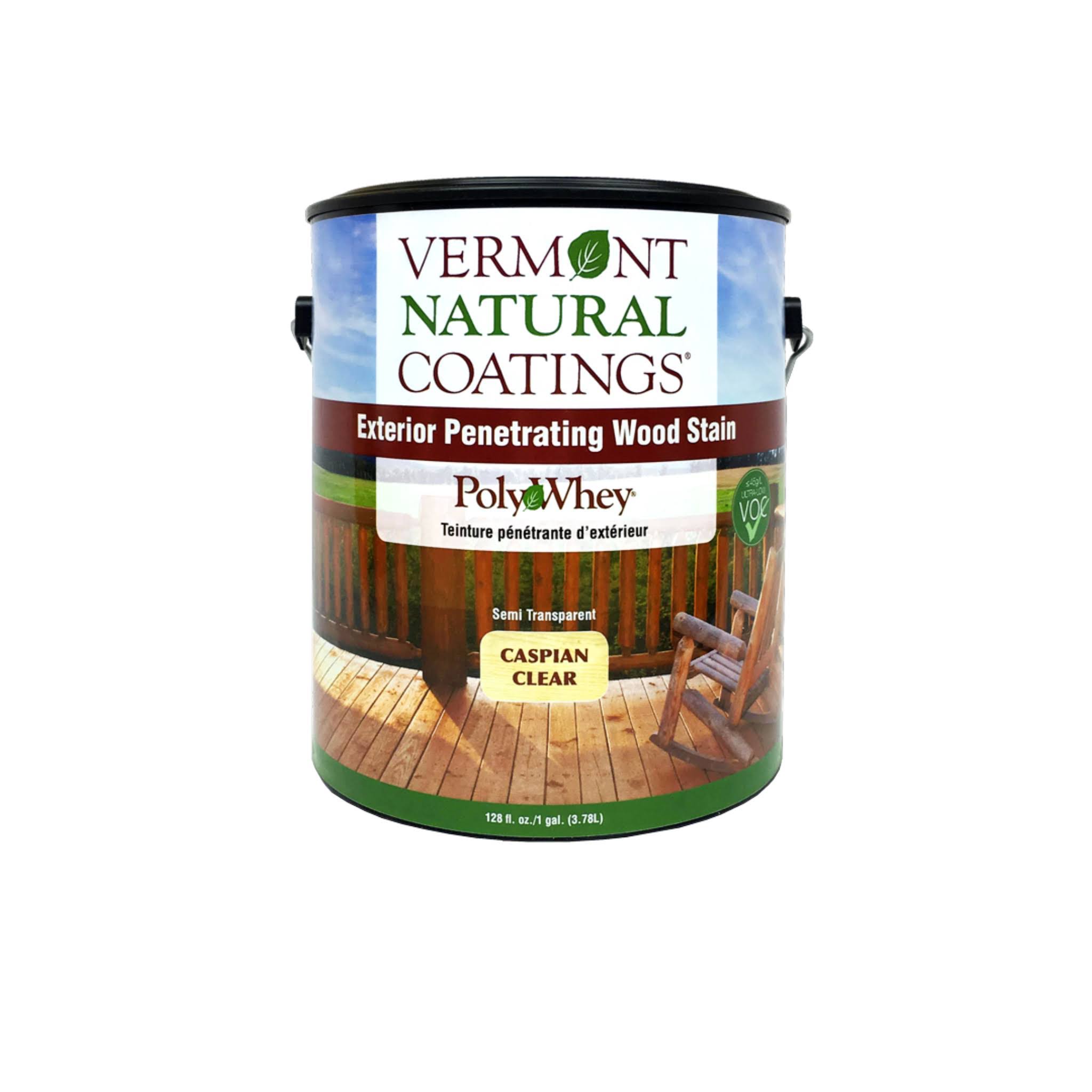 Vermont Natural Coatings PolyWhey Exterior Penetrating Stain Caspian Clear 1-Gallon