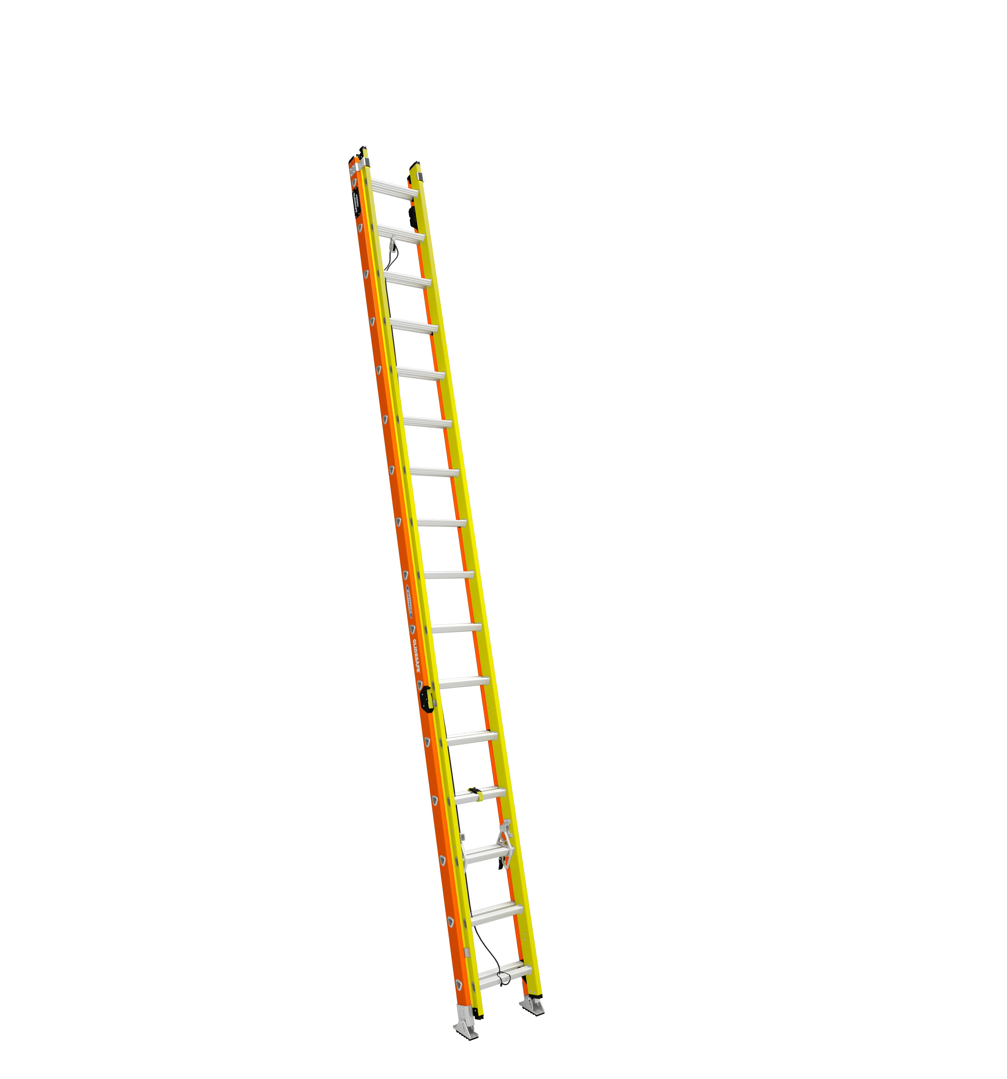 Werner Glidesafe Extension Ladder Fiberglass Tri Rung Type iA 32'