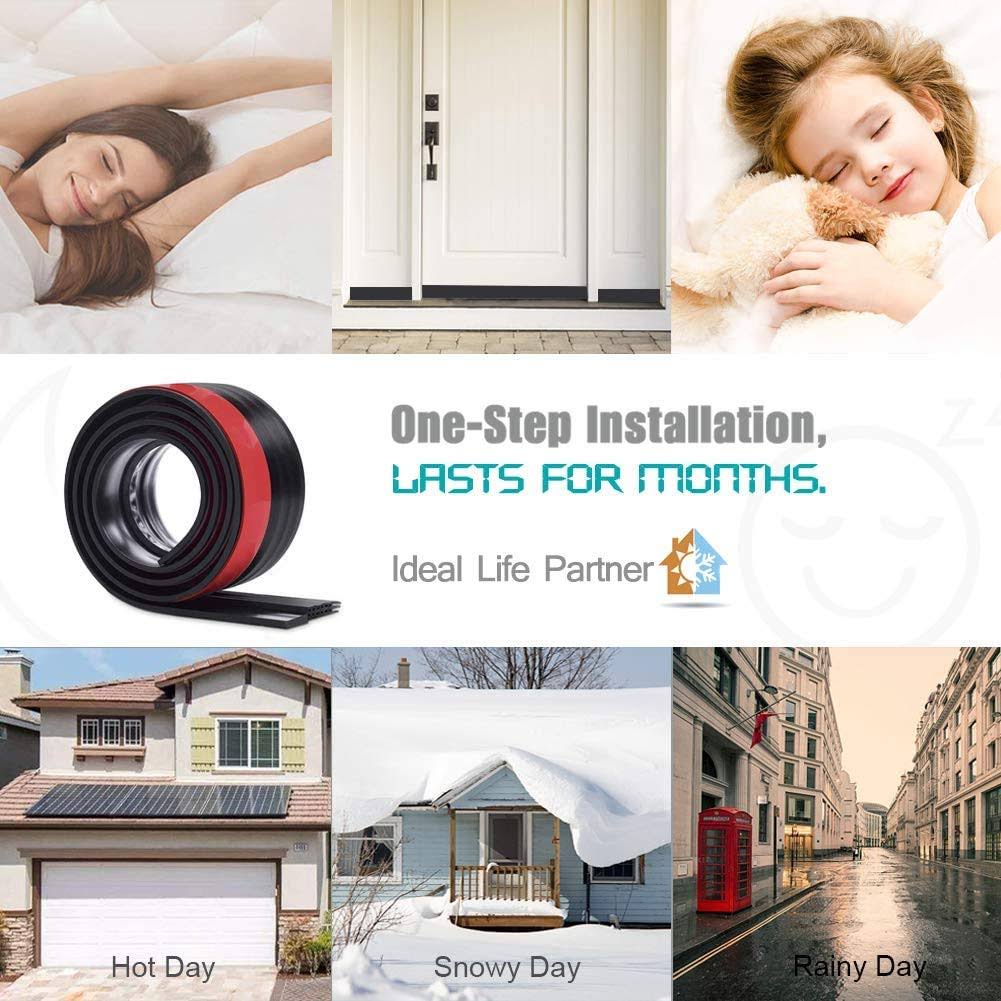 Sysmie [Upgraded] Large Gap Door Draft Stopper, 3-2/5