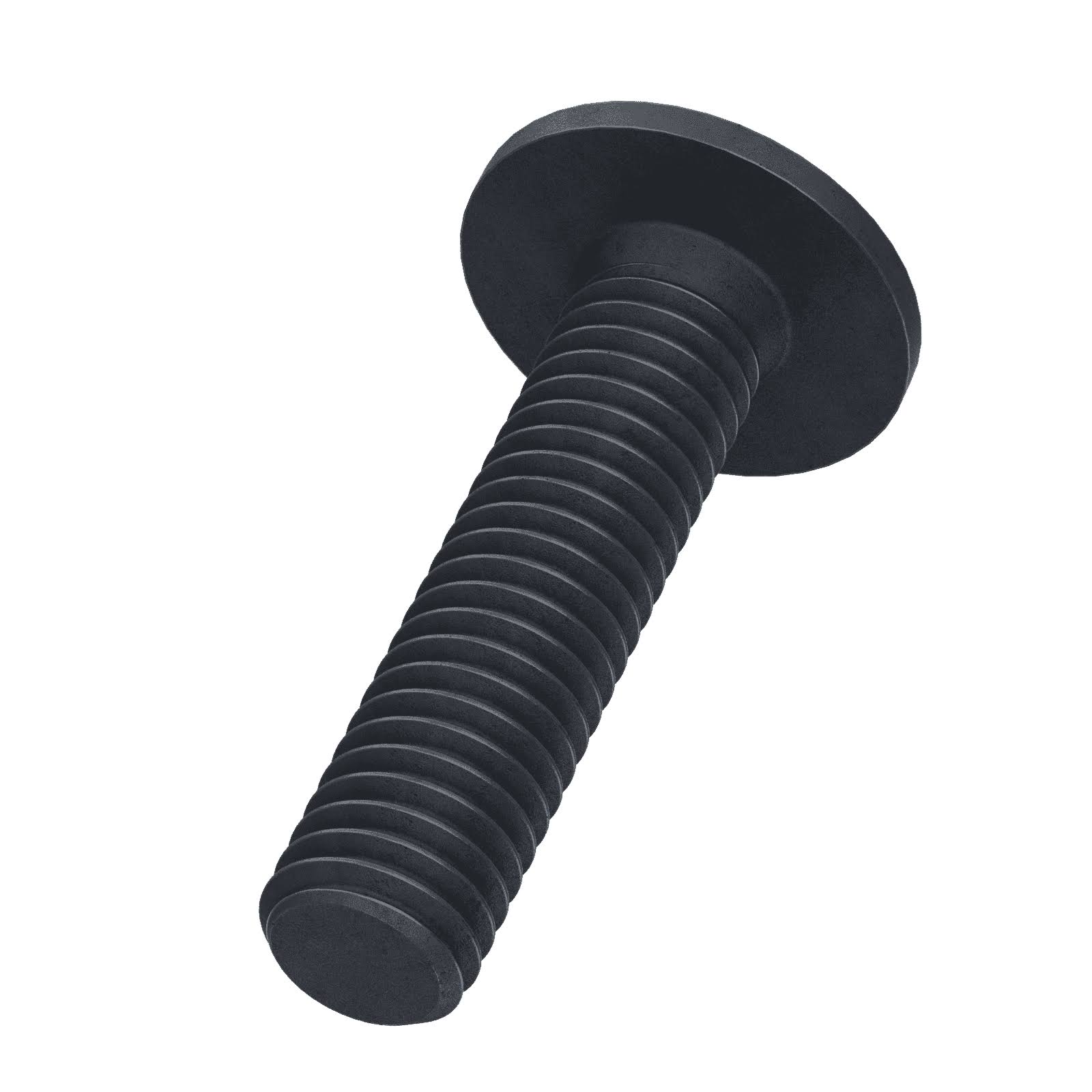 M6 x 20mm Socket Flanged Button Screws (ISO 7380-2)- Black Stainless Steel (A2)