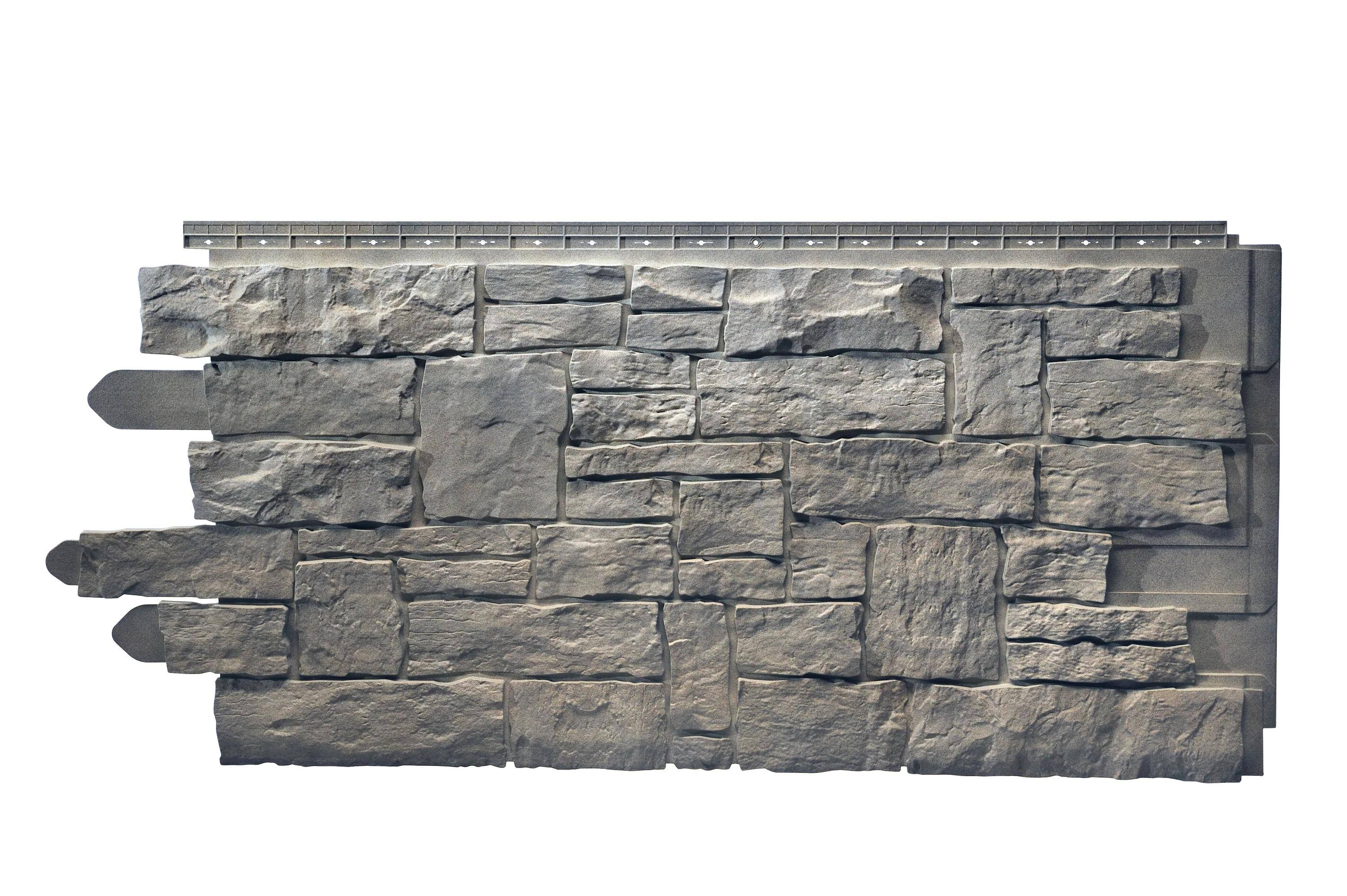 Novik Stacked Stone SK 50-sq ft Smoke Gray Faux Stone Veneer 100140002B