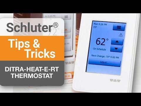 Schluter Ditra Heat Touchscreen Programmable Floor Heating Thermostat 120V/240V DITRA-HEAT-E-RT
