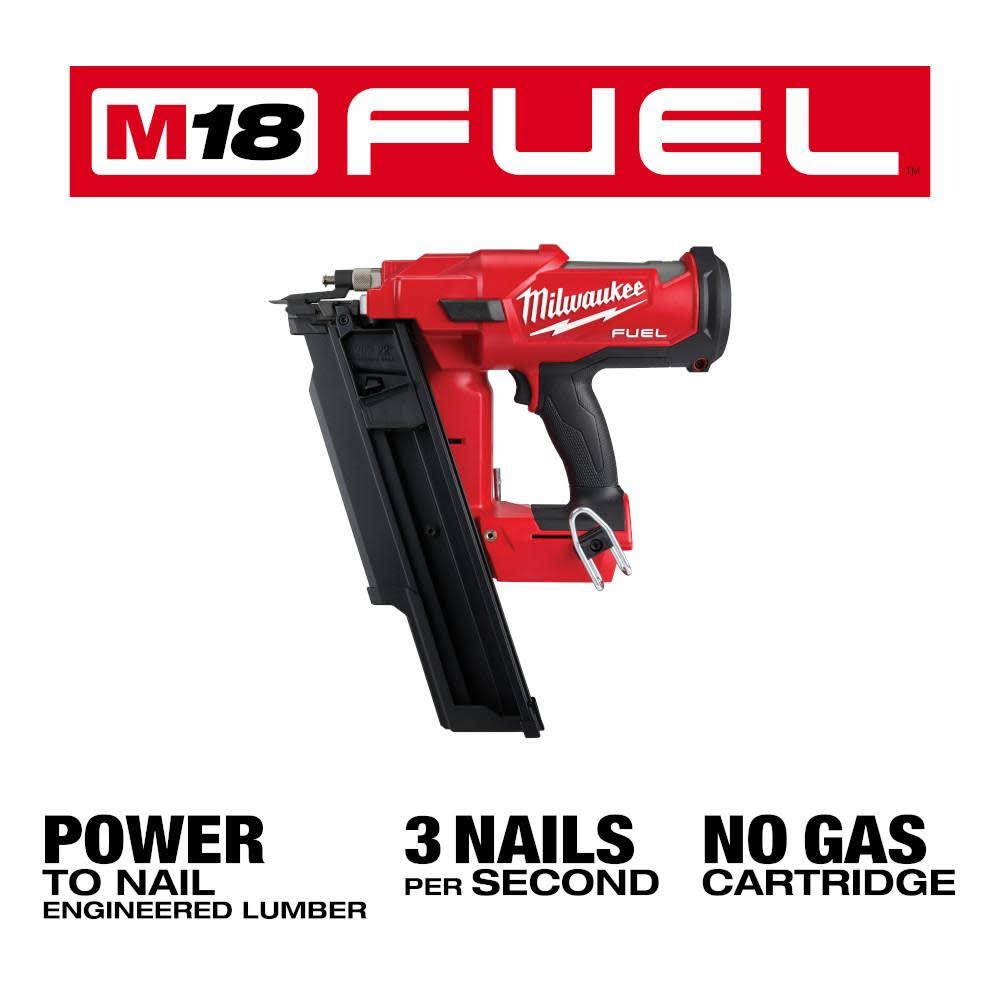 Milwaukee 2744-80 M18 Fuel 21 Degree Cordless Framing Nailer (Tool Only)