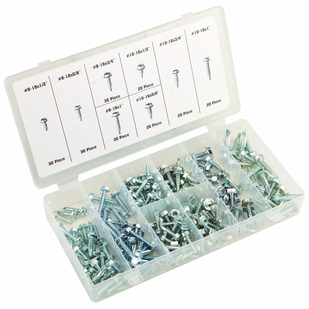 Storehouse Self-Drilling Screw Assortment, 200 Piece 67592