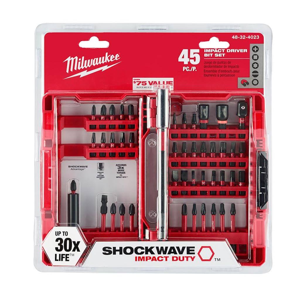 Milwaukee Shockwave Impact Duty Steel Driver Bit Set (45-Piece)