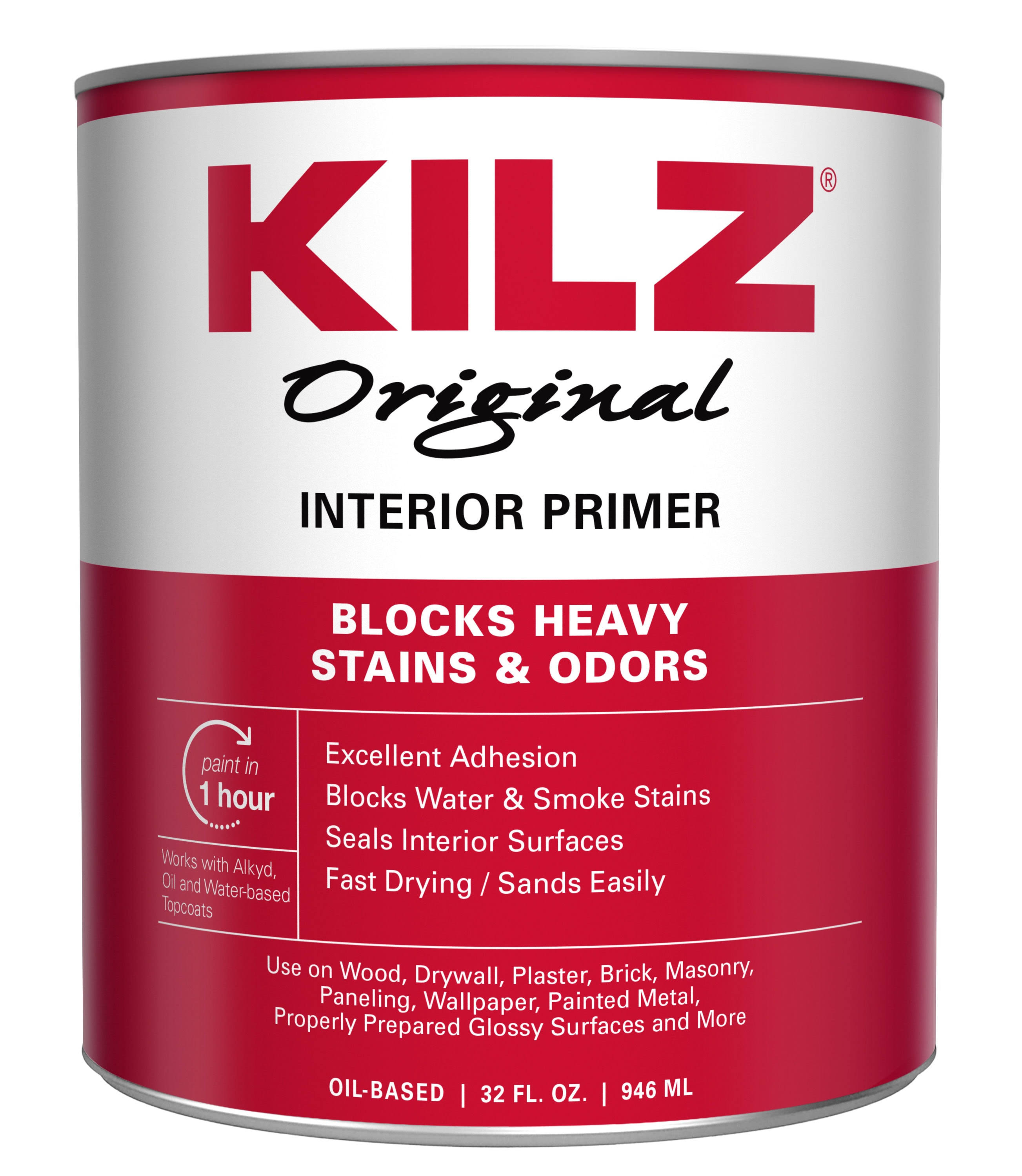 Kilz Original Primer, Interior, 1 Quart