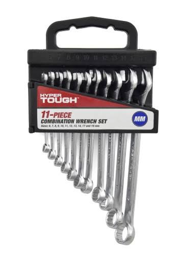 Hyper Tough 11-Piece Combination Wrench Set, mm 24801