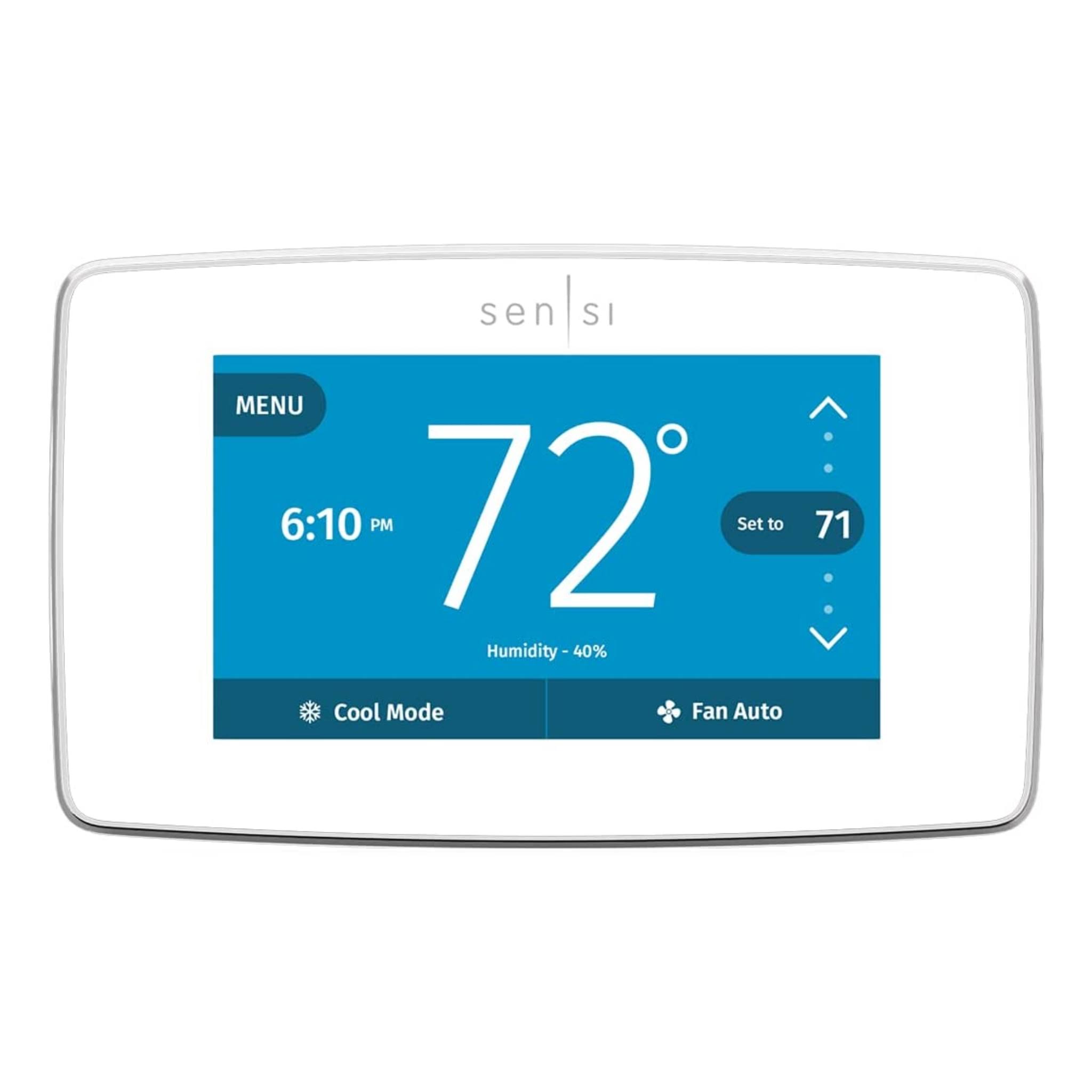Emerson ST75W, Sensi Touch Wi-Fi Thermostat, White