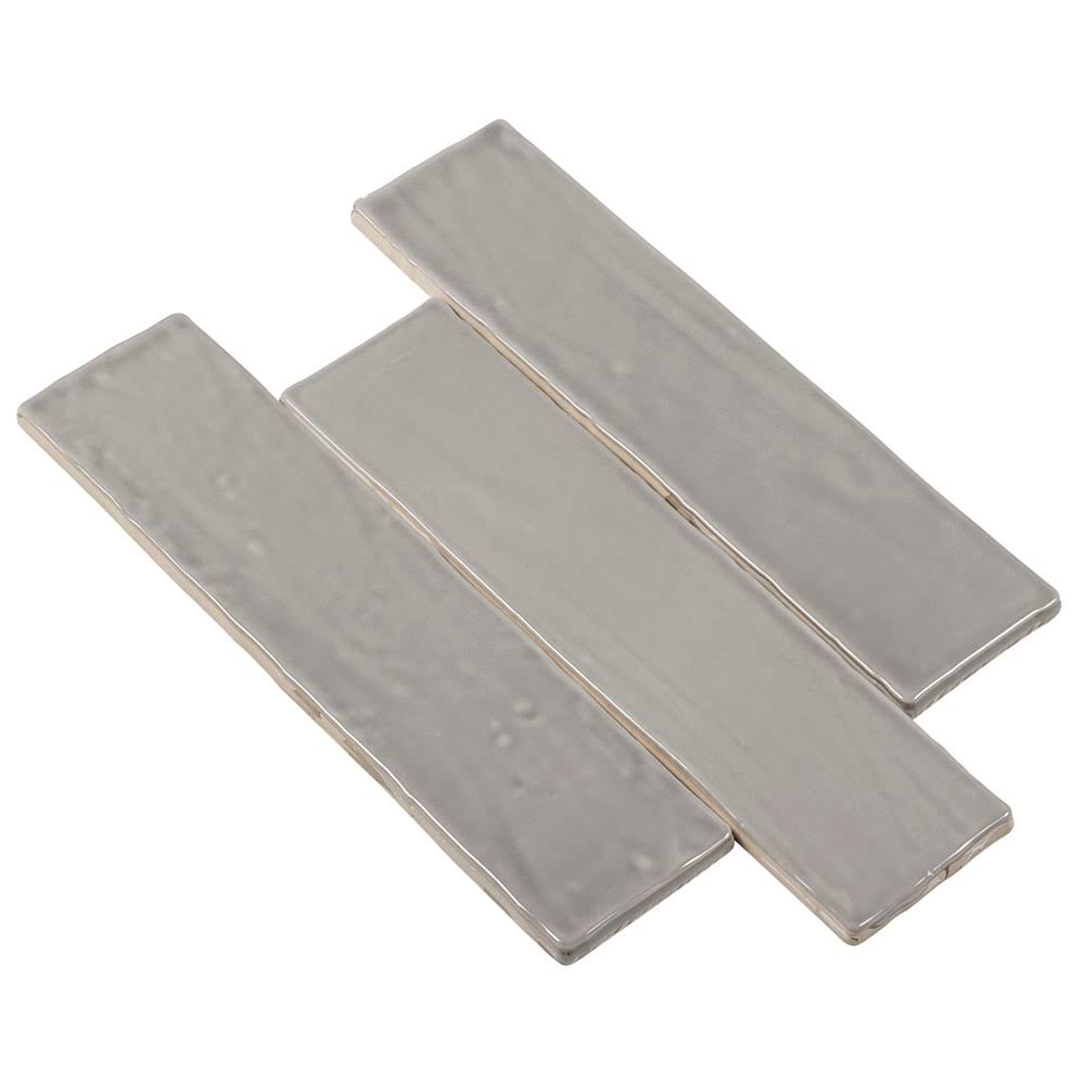 Boutique Ceramic Boutique Crafted Grey 3-in x 12-in Glazed Ceramic Subway Wall Tile (0.24-sq. ft/ Piece) | LWBOUT0312GREY
