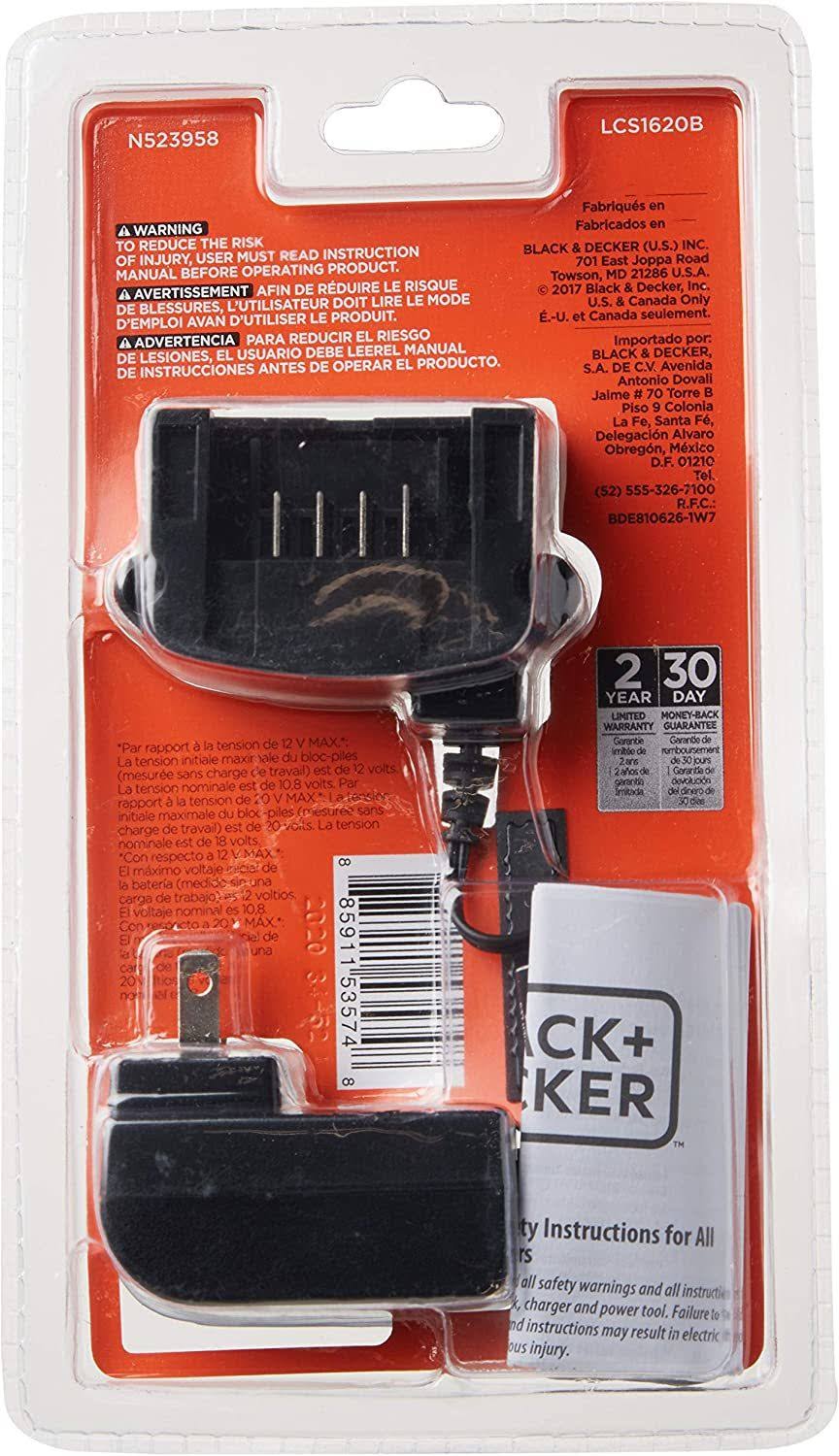 Lcs1620 Lithium Ion 20V Battery Charger for 20 Volt Batteries