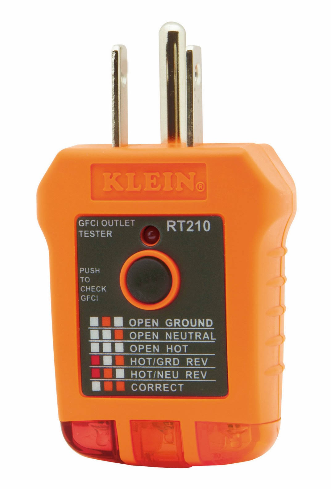 Klein Tools RT210- GFCI Receptacle Tester