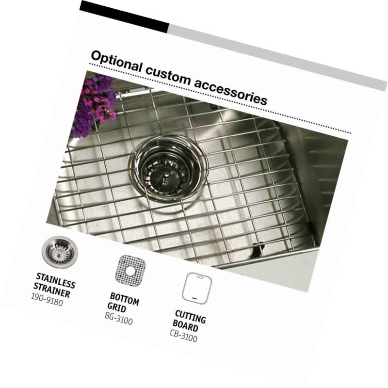 Houzer 1722-7BS-1 Hospitality Bar Sink Stainless Steel