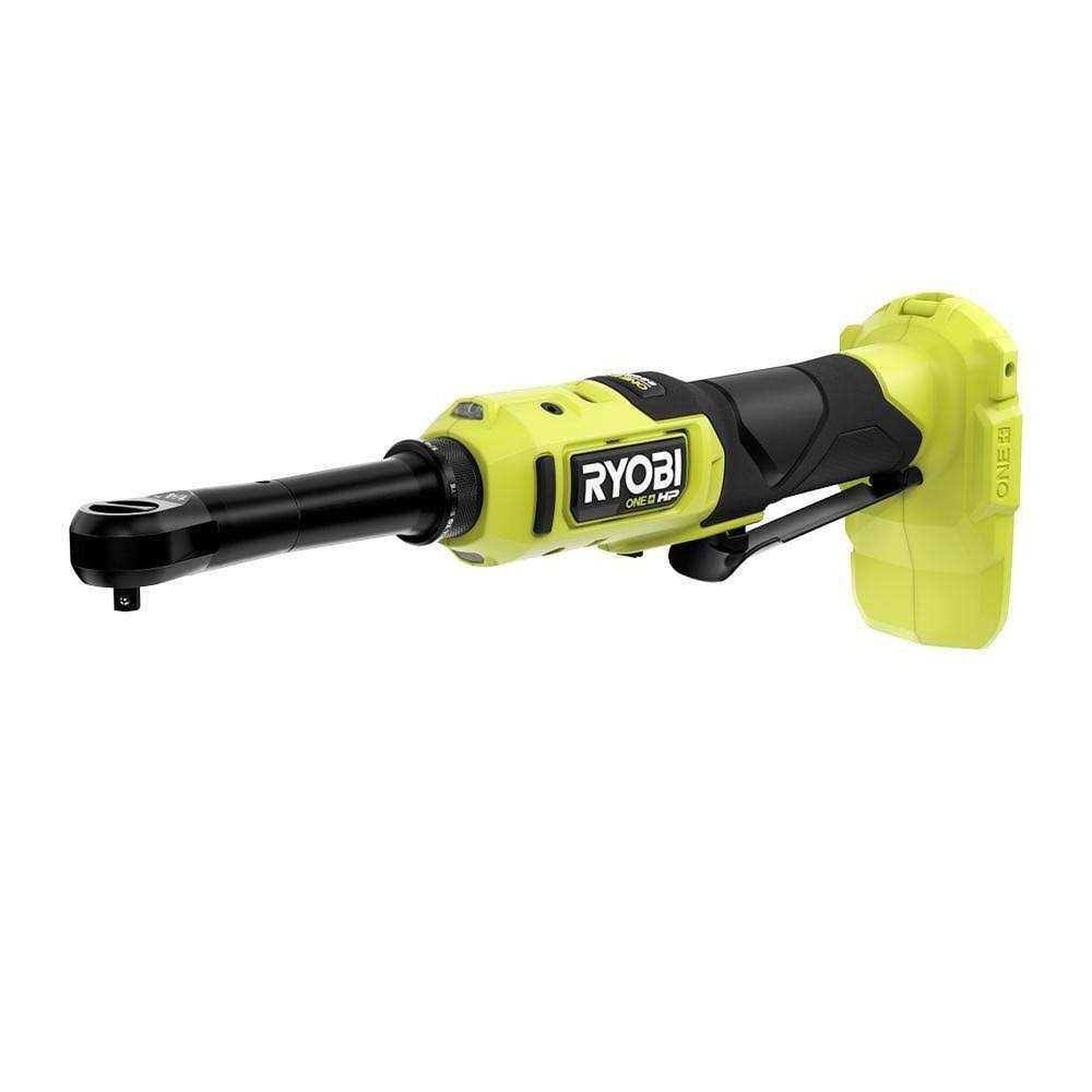 Ryobi PBLRC01B One+ HP 18V Brushless Cordless 1/4 in. Extended Reach Ratchet (Tool Only)