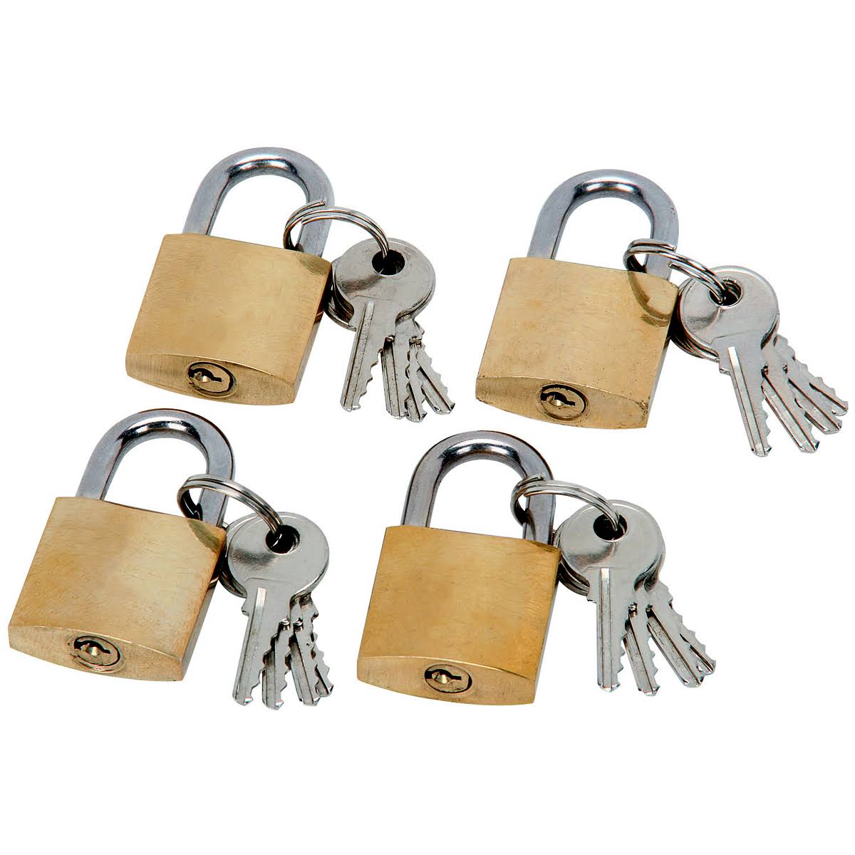 Bunker Hill Security 4 Piece Travel Padlock Set JJ307186