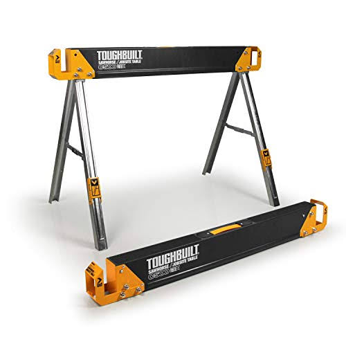 Toughbuilt Tb-c500-2 2,200 lb. Combined Capacity C500 Sawhorse Jobsite Table Set