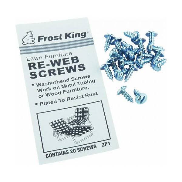 Frost King ZP1 Webbing Screws, 20-Pack