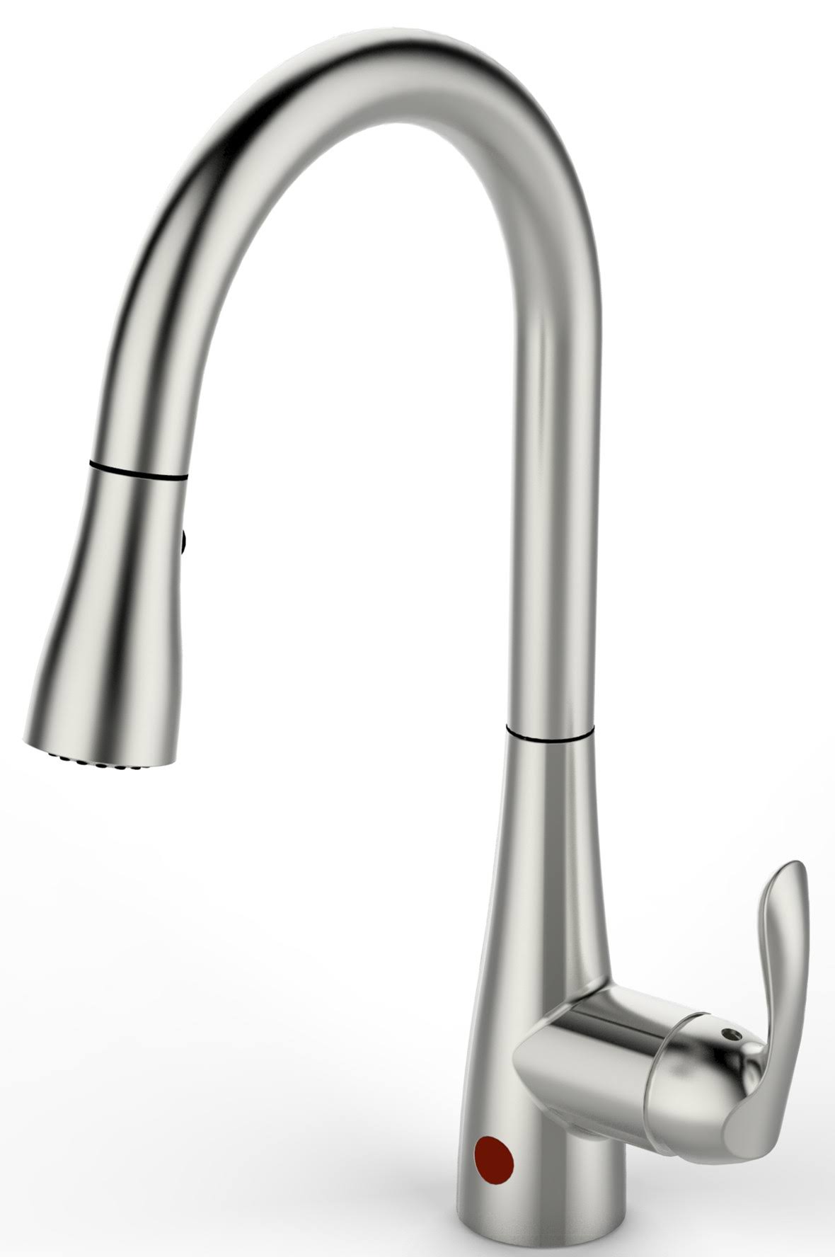 Brushed Nickel Flow Motion Sensor Kitchen Faucet