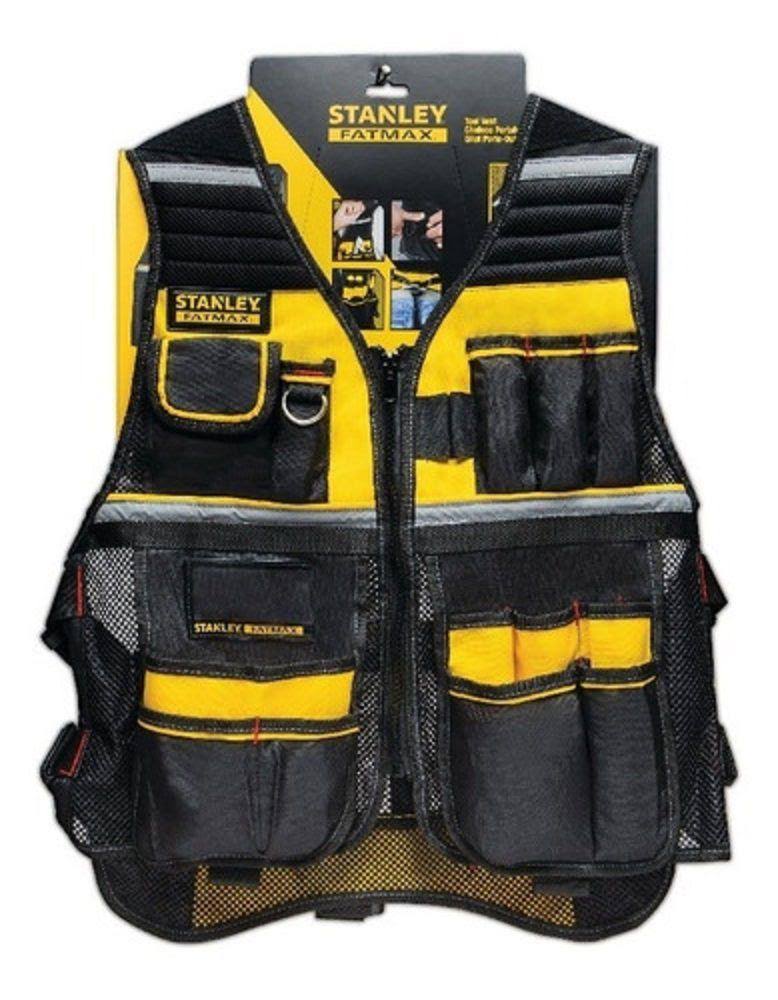 Stanley One Size Fits Most Gray/Black/Yellow Mesh/Solid General Purpose H Visibility Vest 18