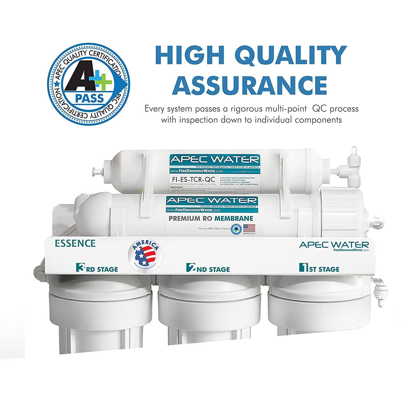 APEC Top Tier 5-Stage Ultra Safe Reverse Osmosis Drinking Water Filter System