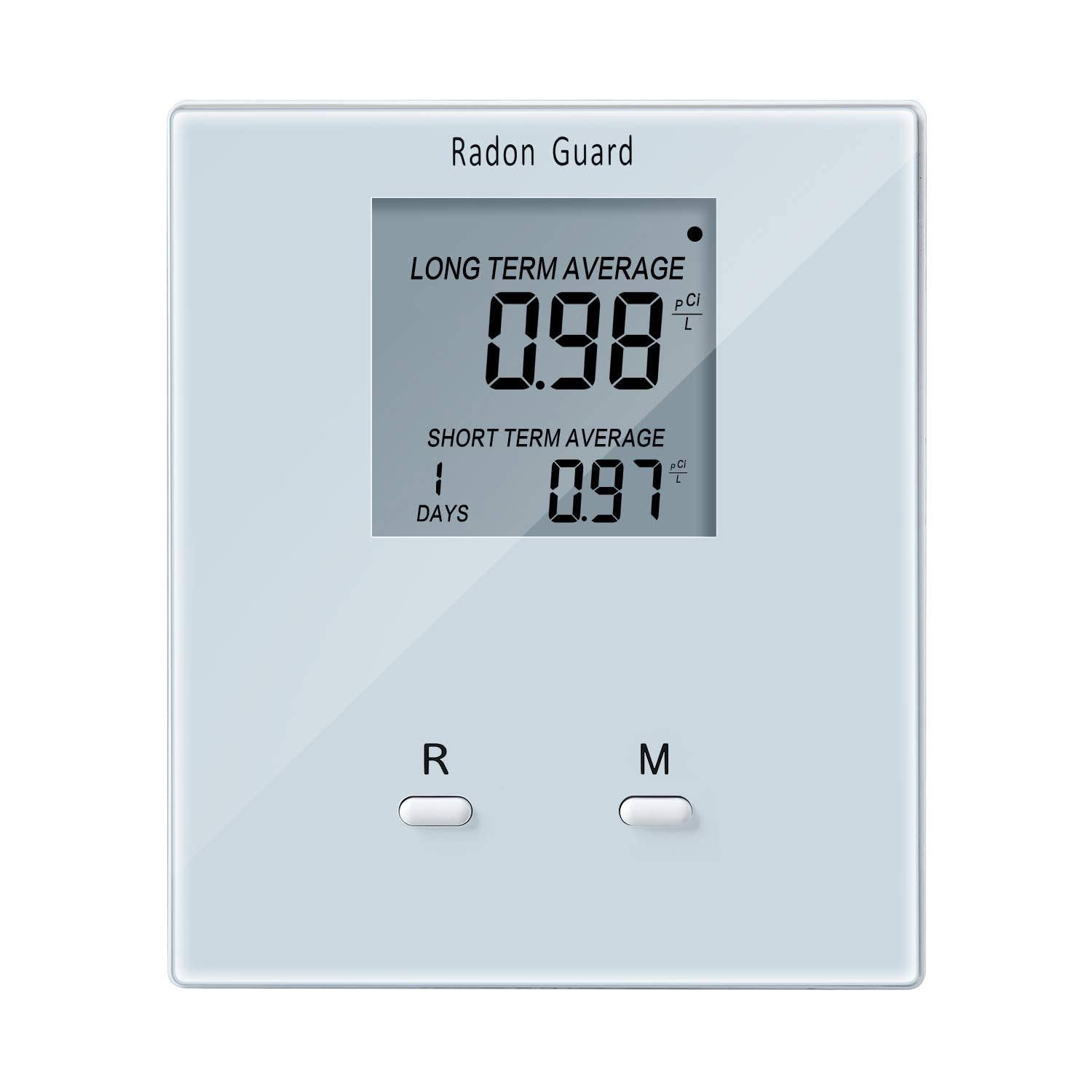 Home Radon Detector, Portable Radon Meter, Elifecity Long and Short Term Home Radon Monitor, Battery-Powered, Easy-to-Use