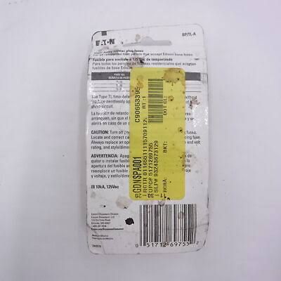 Bussmann Time Delay Plug Fuse 3 Bp/tl-a