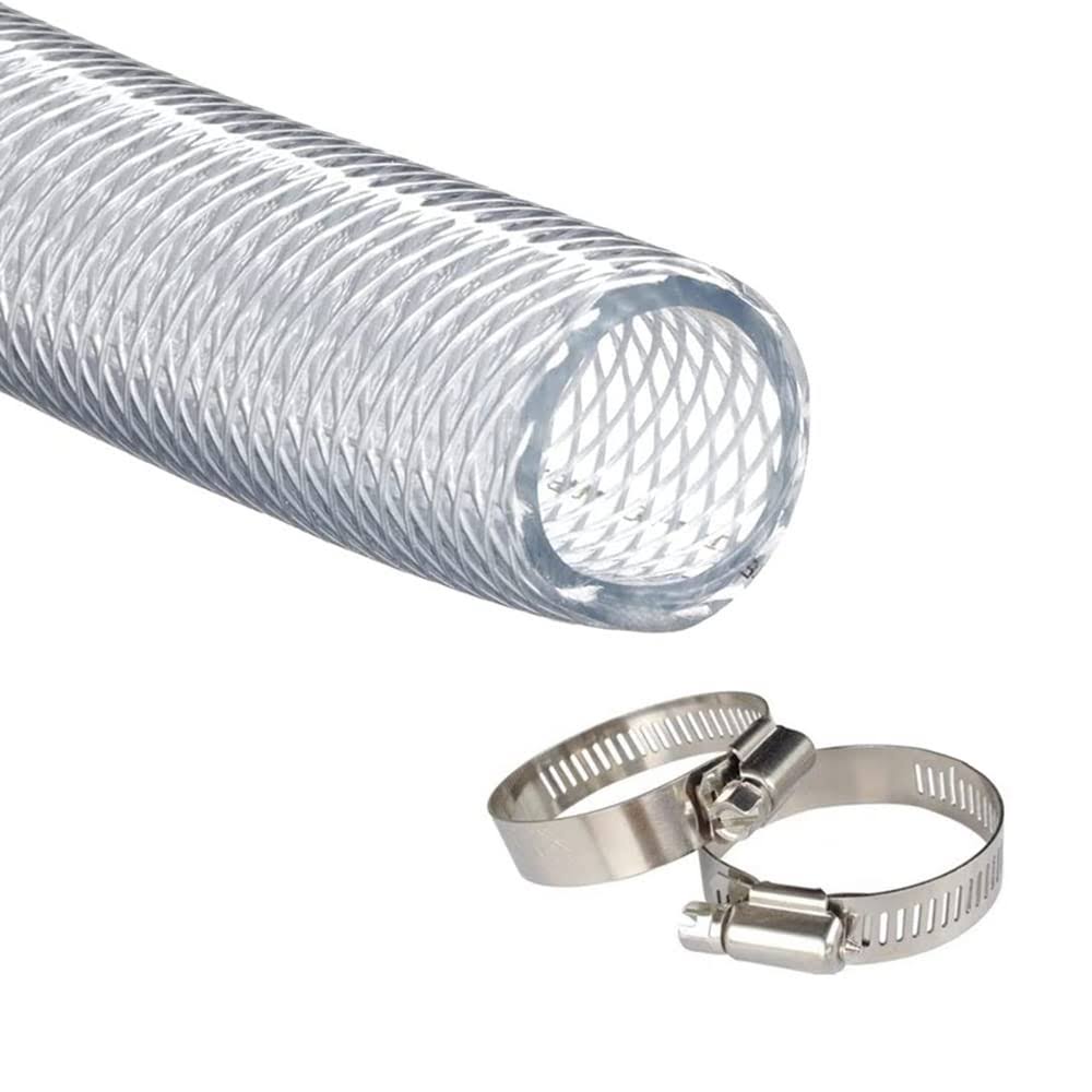 JUNZHIDA High Pressure Braided Clear Flexible PVC Tubing 3/4