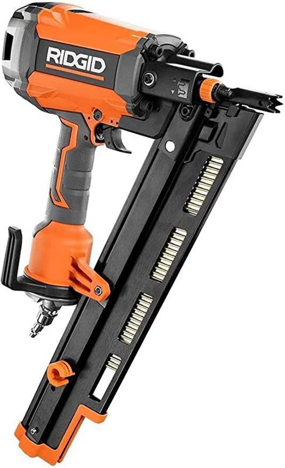 Ridgid 21 Degree 3-1/2 in. Round-Head Framing Nailer R350RHF
