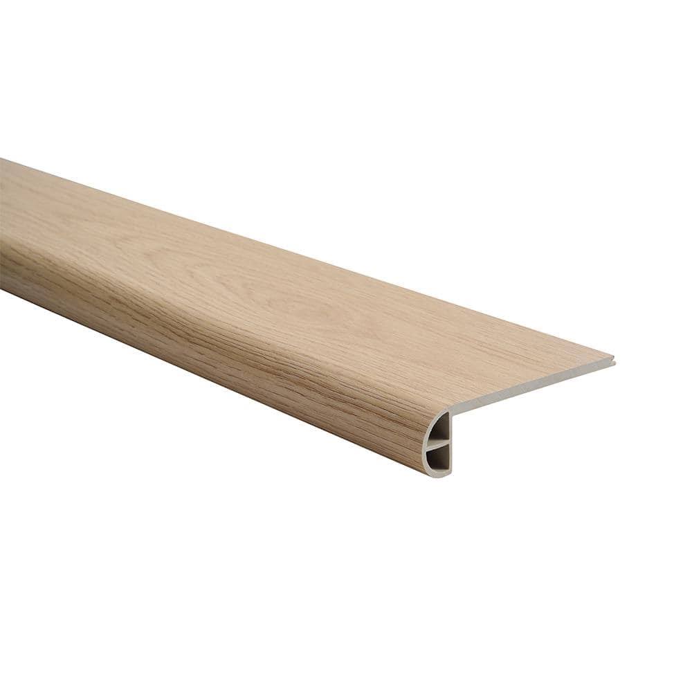 Malibu Wide Plank French Oak Lakeport/Maricopa 0.944 in. Thickness x 4.527 in. Width x 94.48 in. Length Vinyl Flush Stair Nose Molding, Light