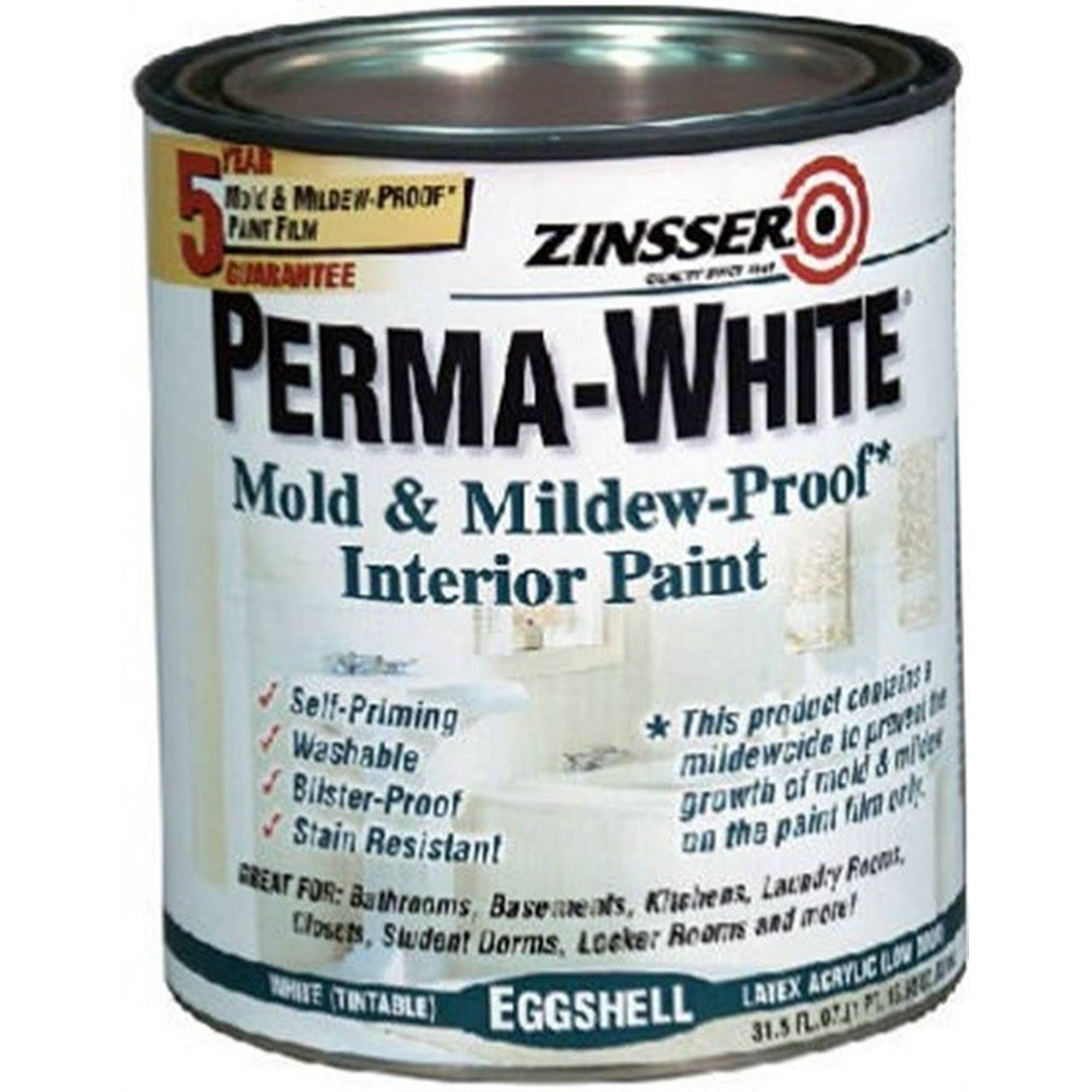 Zinsser Perma White Interior Bath Paint- 1 qt can