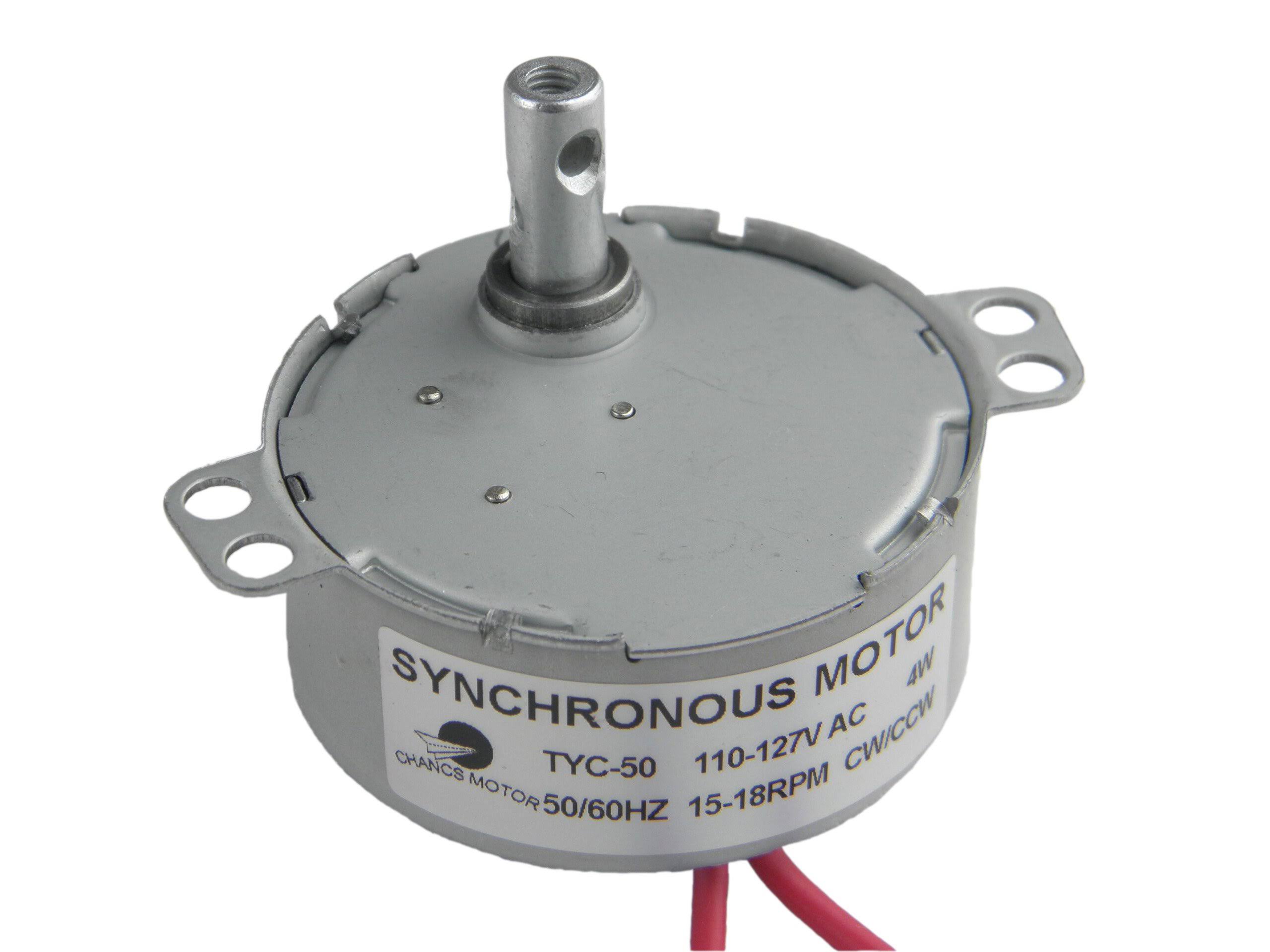 CHANCS TYC-50 Synchronous Motor 110V AC 15-18RPM CW/CCW 4W Electric Fireplace
